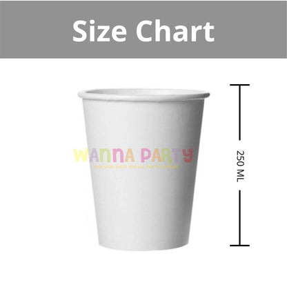 White Paper Cups 270ML - 24PC