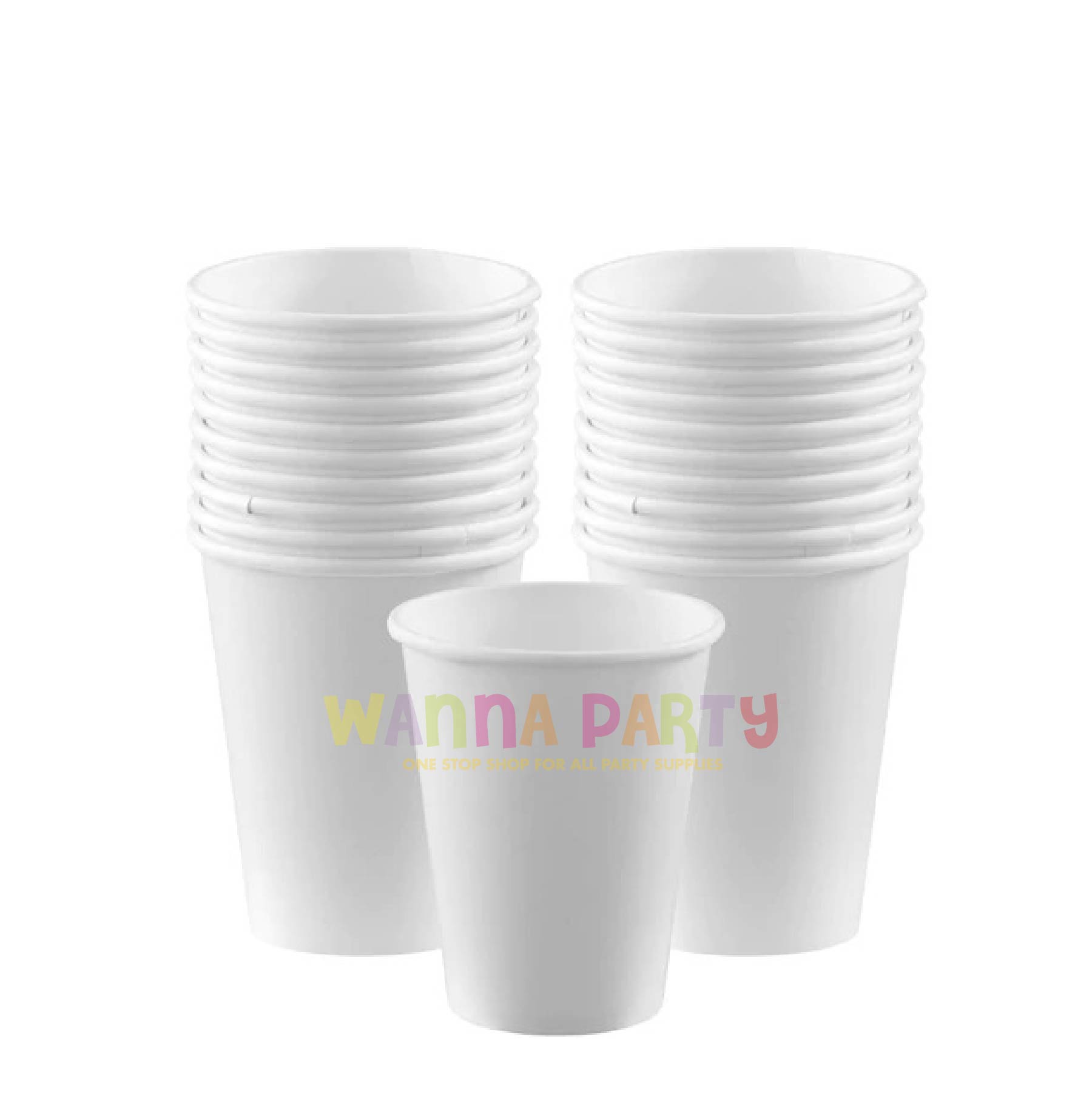 White Paper Cups 270ML - 24PC