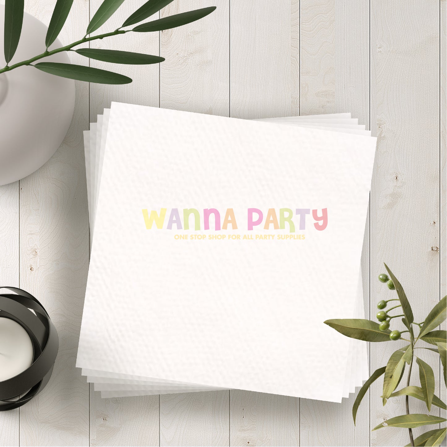 White Paper Napkins - 20 PC