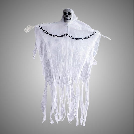 White Ghost Hanging Skeleton with Chain - 3FT - 1PC