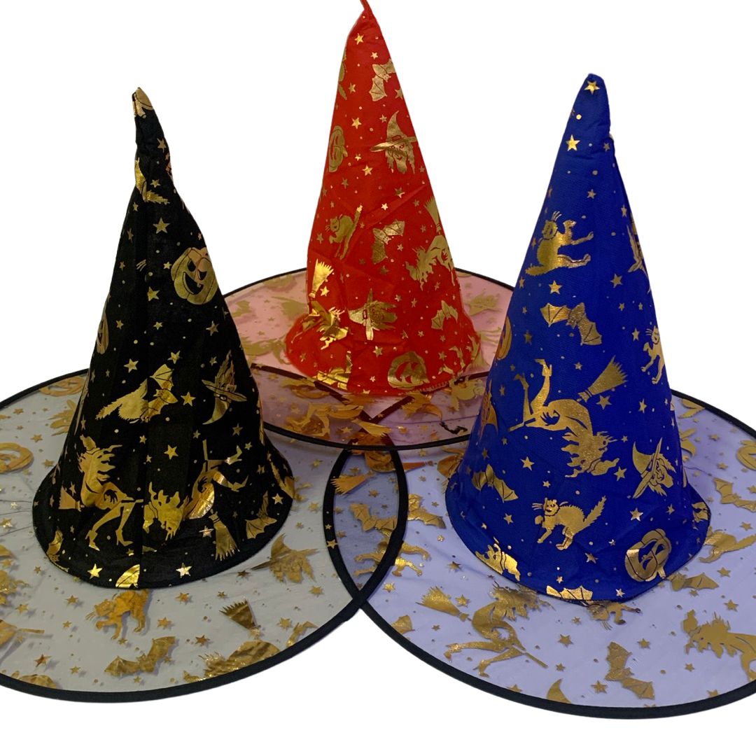 Witch Hat Blue/Red - 1PC