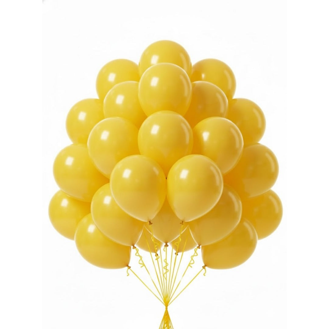 Yellow Latex  Balloons 10" - 20PC