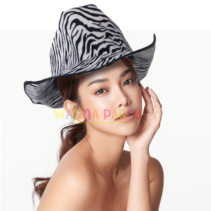 Zebra Print Cowboy Hats