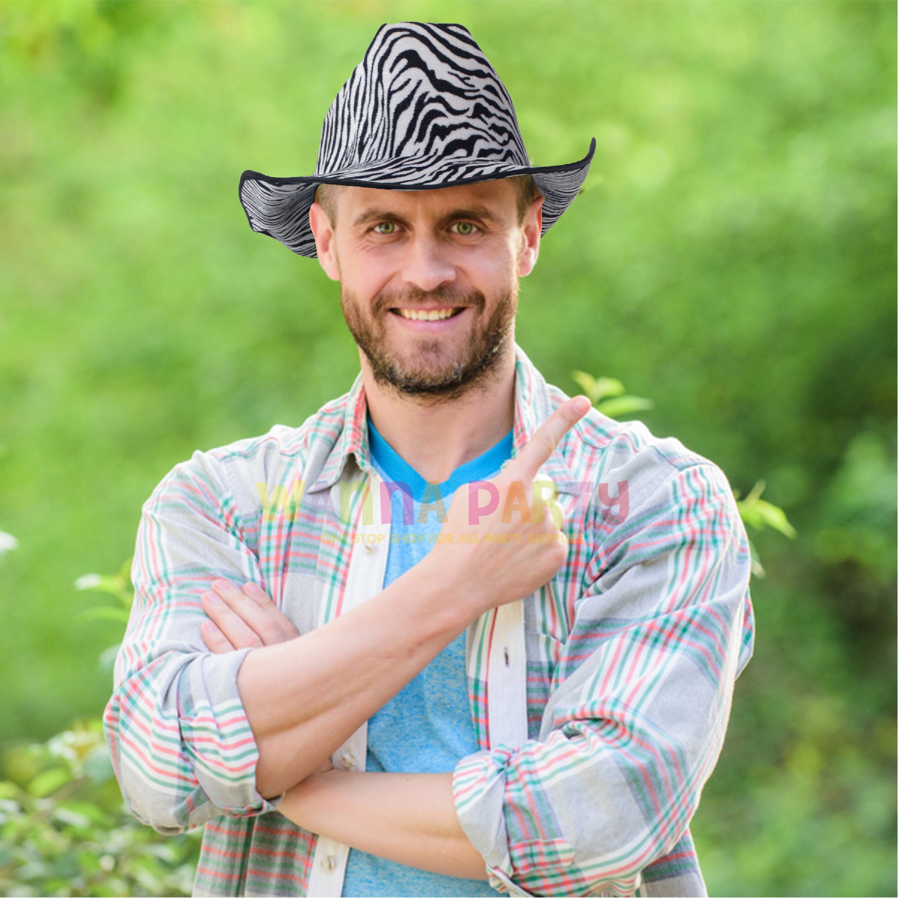 Zebra Print Cowboy Hats