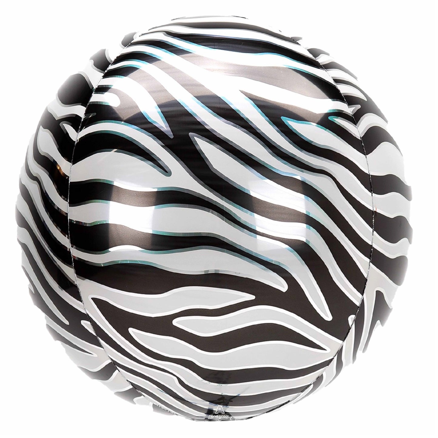 Zebra Print Orbz Balloon 16"