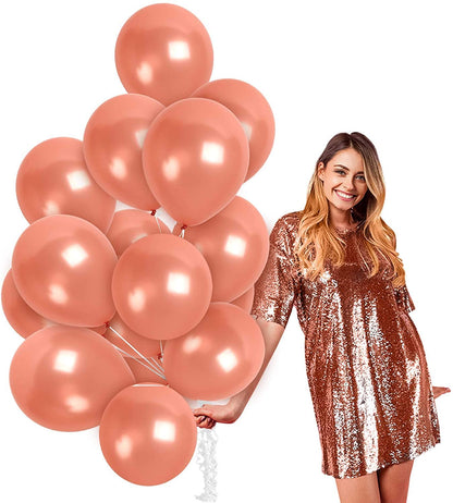 Peach Latex Balloons - 20 Pcs Pastel Party Balloons