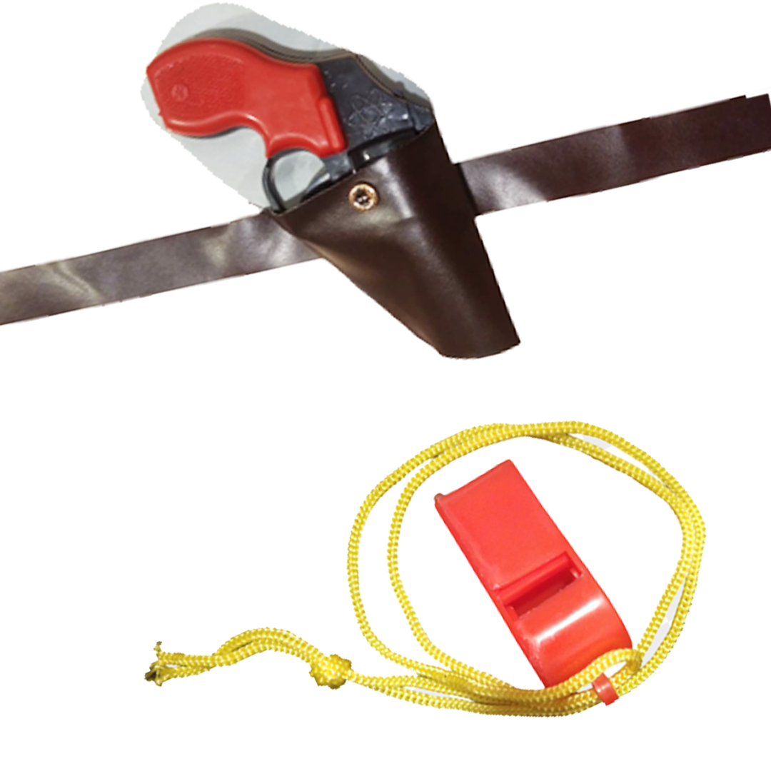 Army Costume w/ Cap, Toy Gun, Whistle for Kids - Size S - Age 3 to5 - 1PC