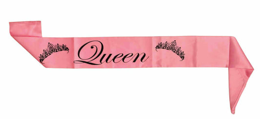 Queen Sash Pink