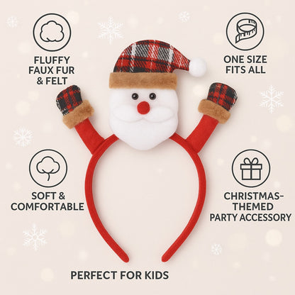Christmas Headband w/Waving Hands