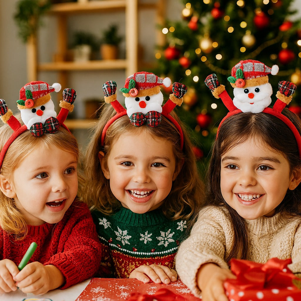 Christmas Headband w/Waving Hands