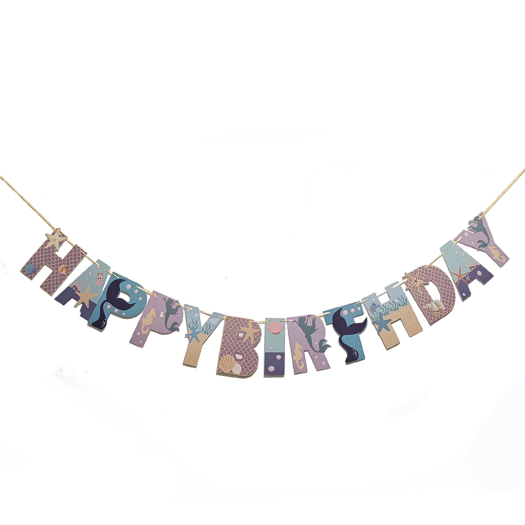 Mermaid Theme Birthday Banner