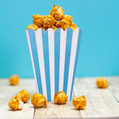 Striped Popcorn Holders Blue - 10PC