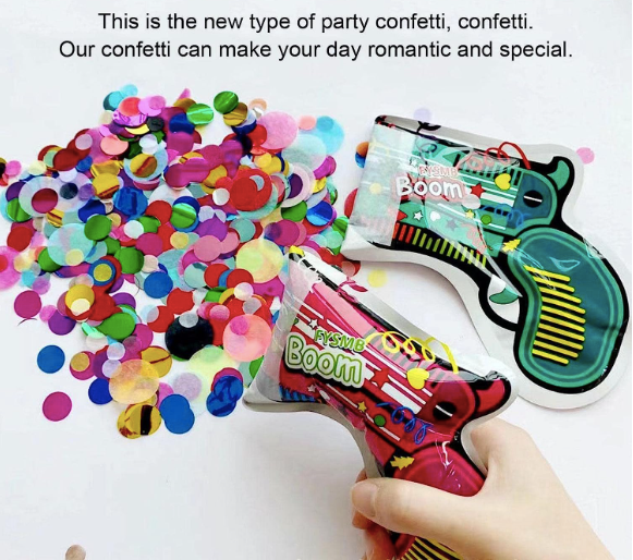 Gun Shaped Handy Party Popper - 6PC