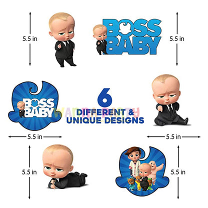 Boss Baby Swirl Decoration - 12 PC