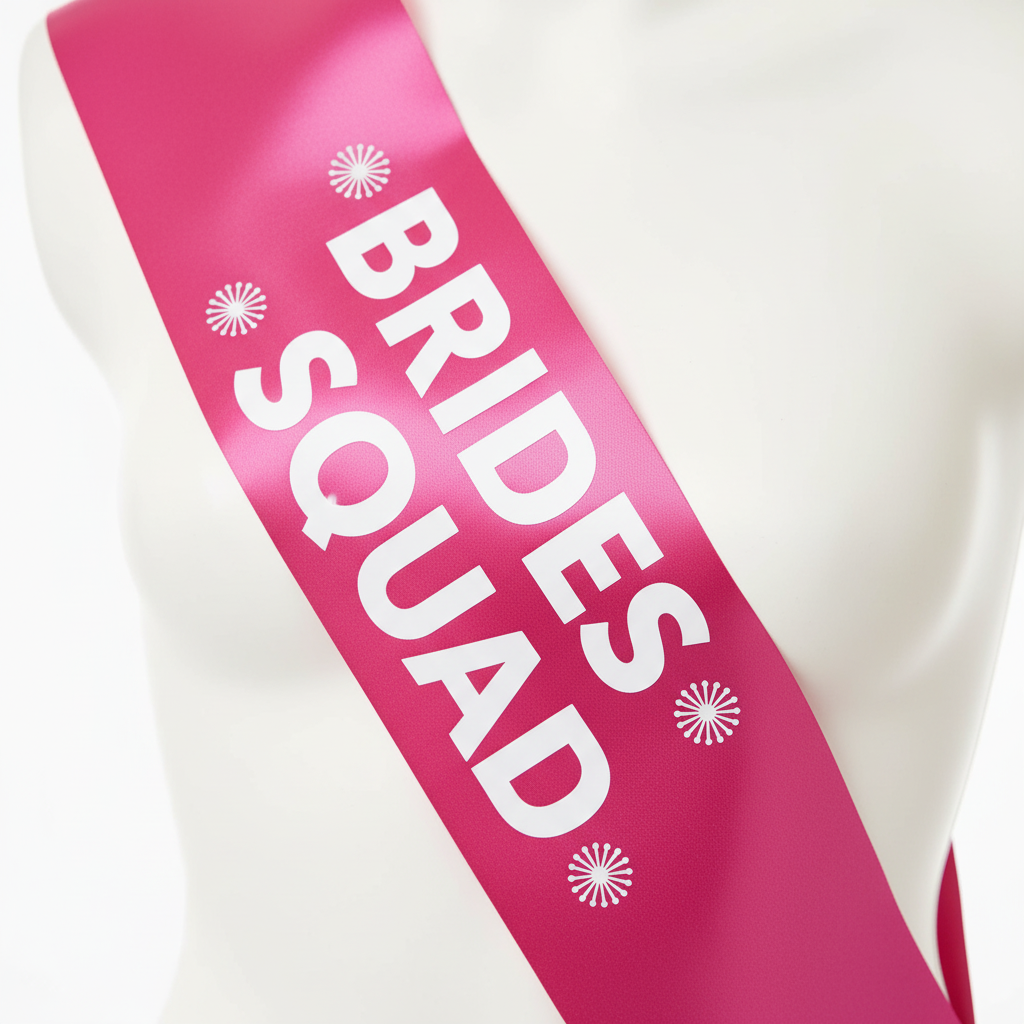 Brides Squad Sash - Close Up