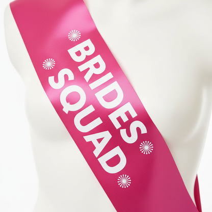 Brides Squad Sash - Close Up