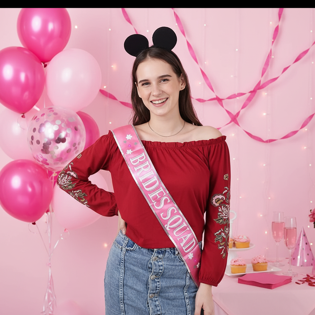 Brides Squad Sash - Front