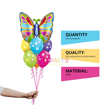 Large Shape ColorFul Butterfly Balloon 29"