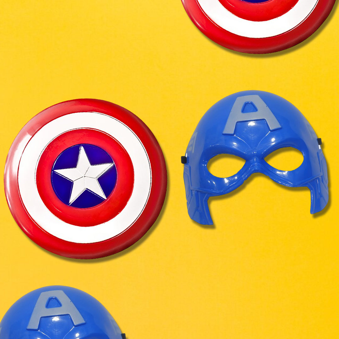Captain America Shield & Mask Set for Kids