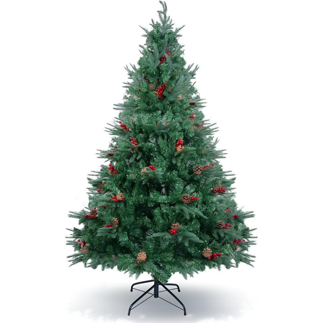 Pine & Cherry Fancy Christmas Tree - 7FT