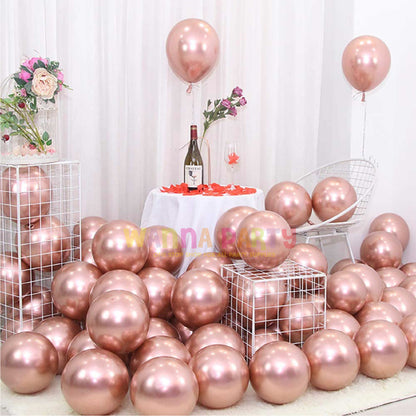 5" Chrome Champagne Gold Balloon - 100PC