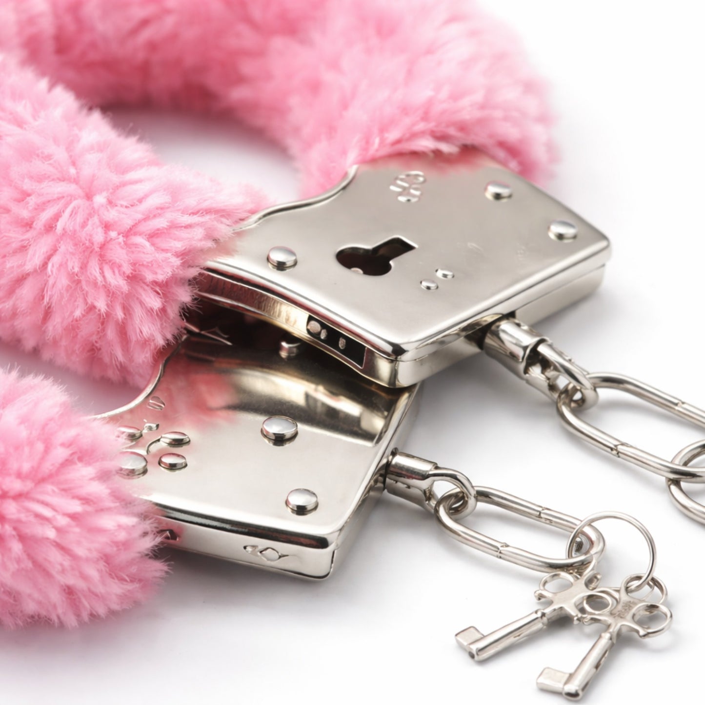 Pink Blindfold Eye Mask & Fur Handcuffs Set