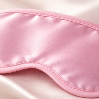 Pink Blindfold Eye Mask & Fur Handcuffs Set
