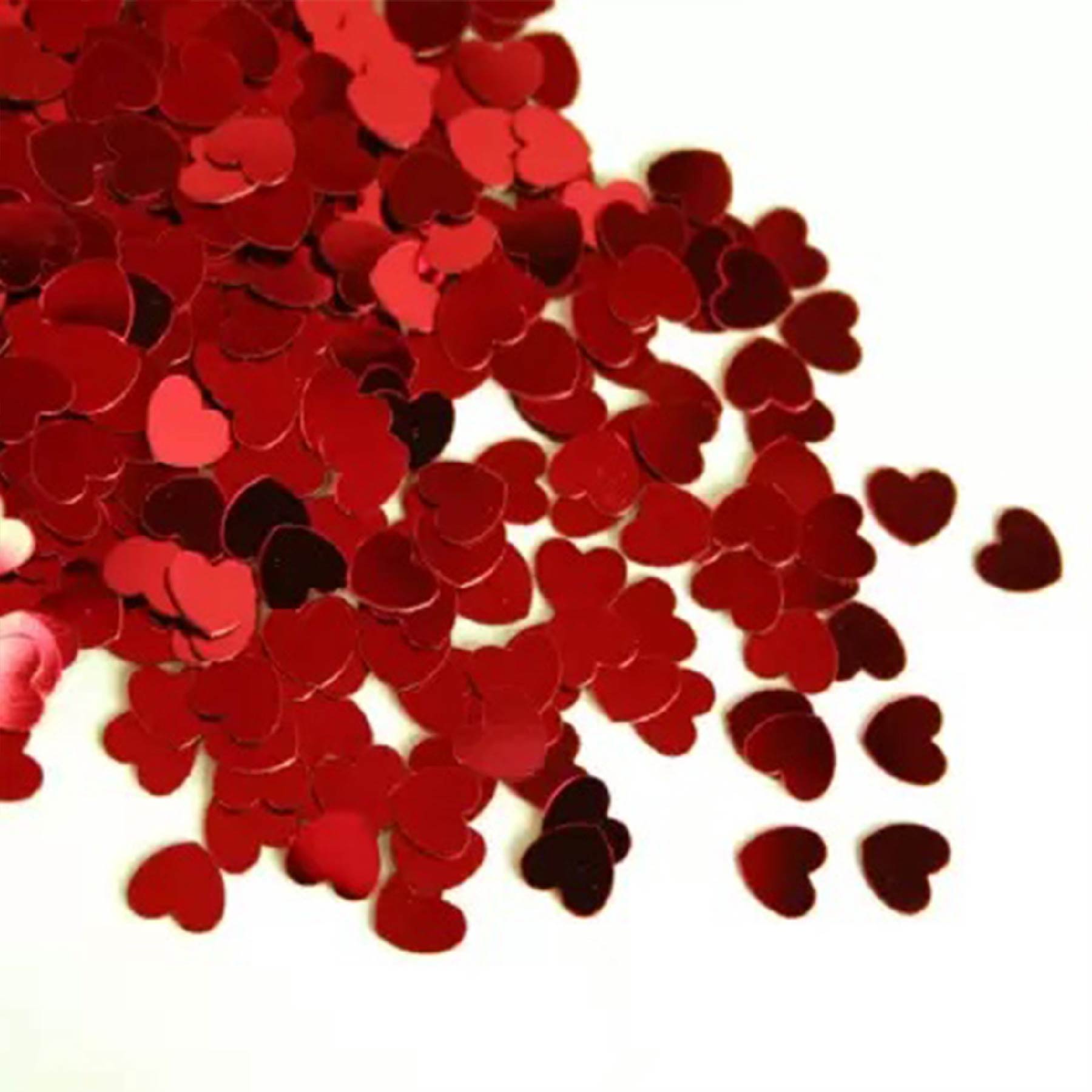 Red Heart Shape Confetti