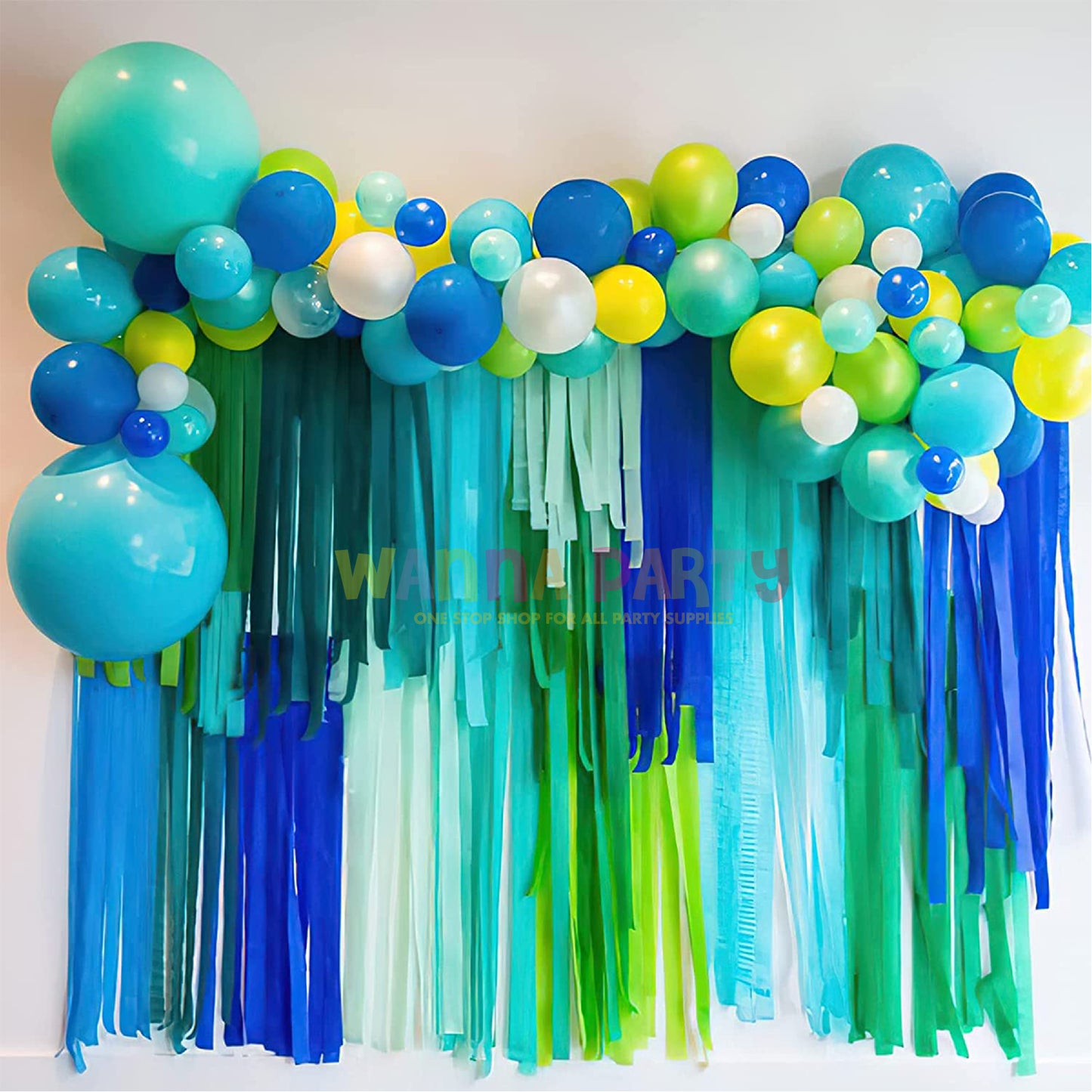 Crepe Streamers Light Green - 4PC