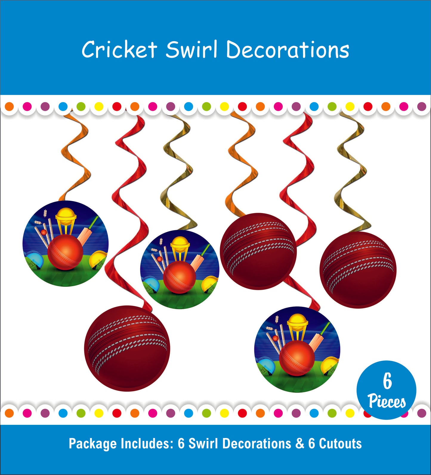 Cricket Swirl Decor - 12 PC