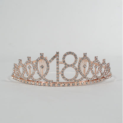 Metal Tiara Rose Gold 18