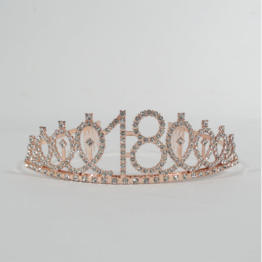 Metal Tiara Rose Gold 18