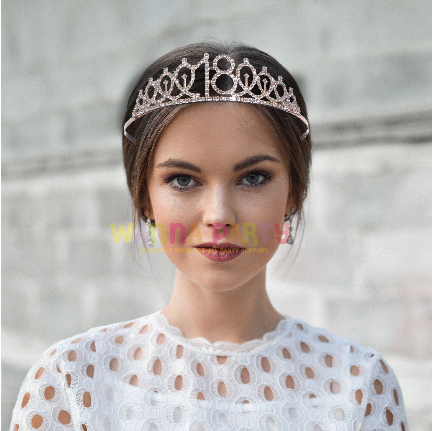 Metal Tiara Rose Gold 18