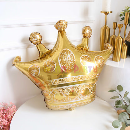 Crown Shape Golden Balloon 28"