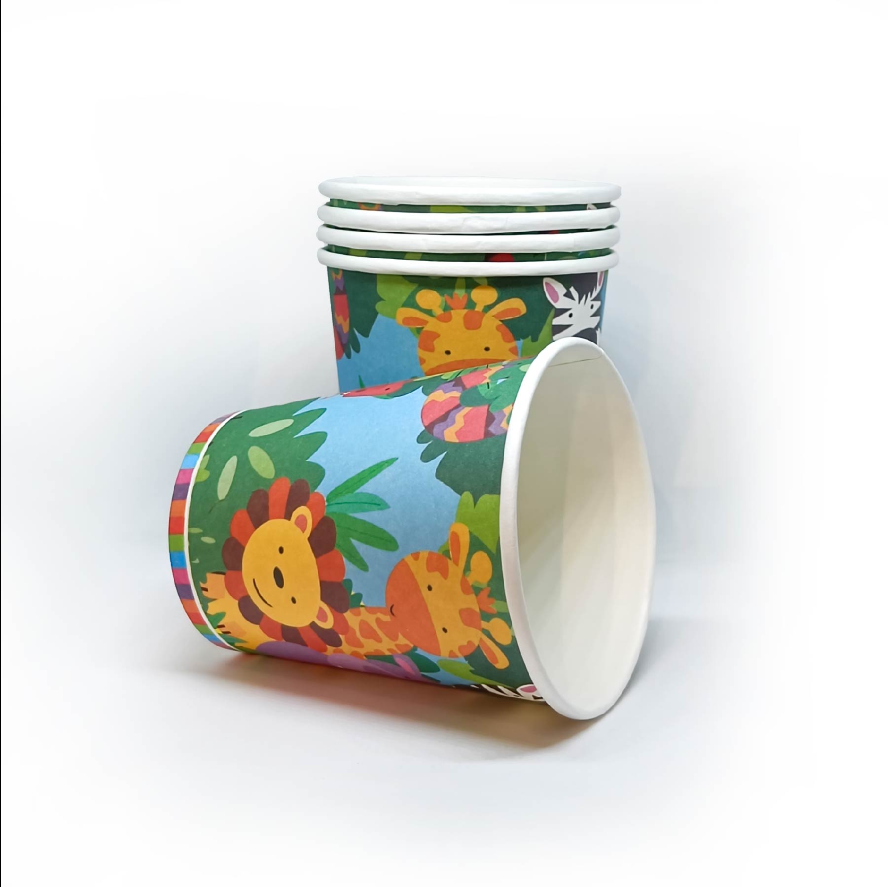 Jungle Animal Paper Cups - 8PC