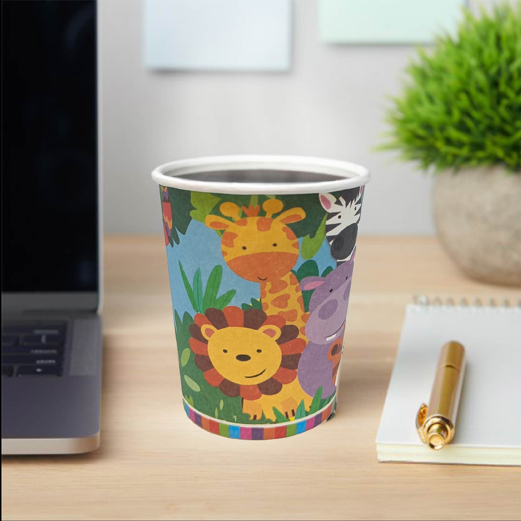 Jungle Animal Paper Cups - 8PC