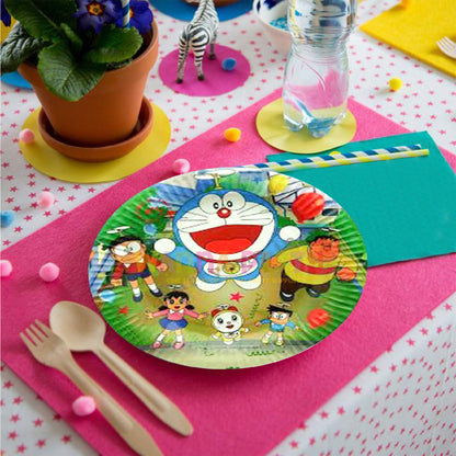 9" Doraemon Paper Plates - 10PC