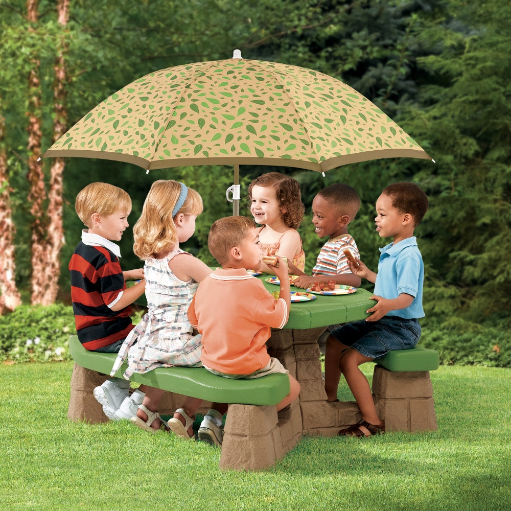 Picnic Table W Umbrella by Step2 — kids activity toy for outdoor play and birthday gifts - image 2