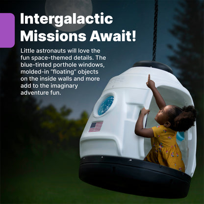 Space Capsule Swing by Step2 — kids activity toy for outdoor play and birthday gifts - image 7