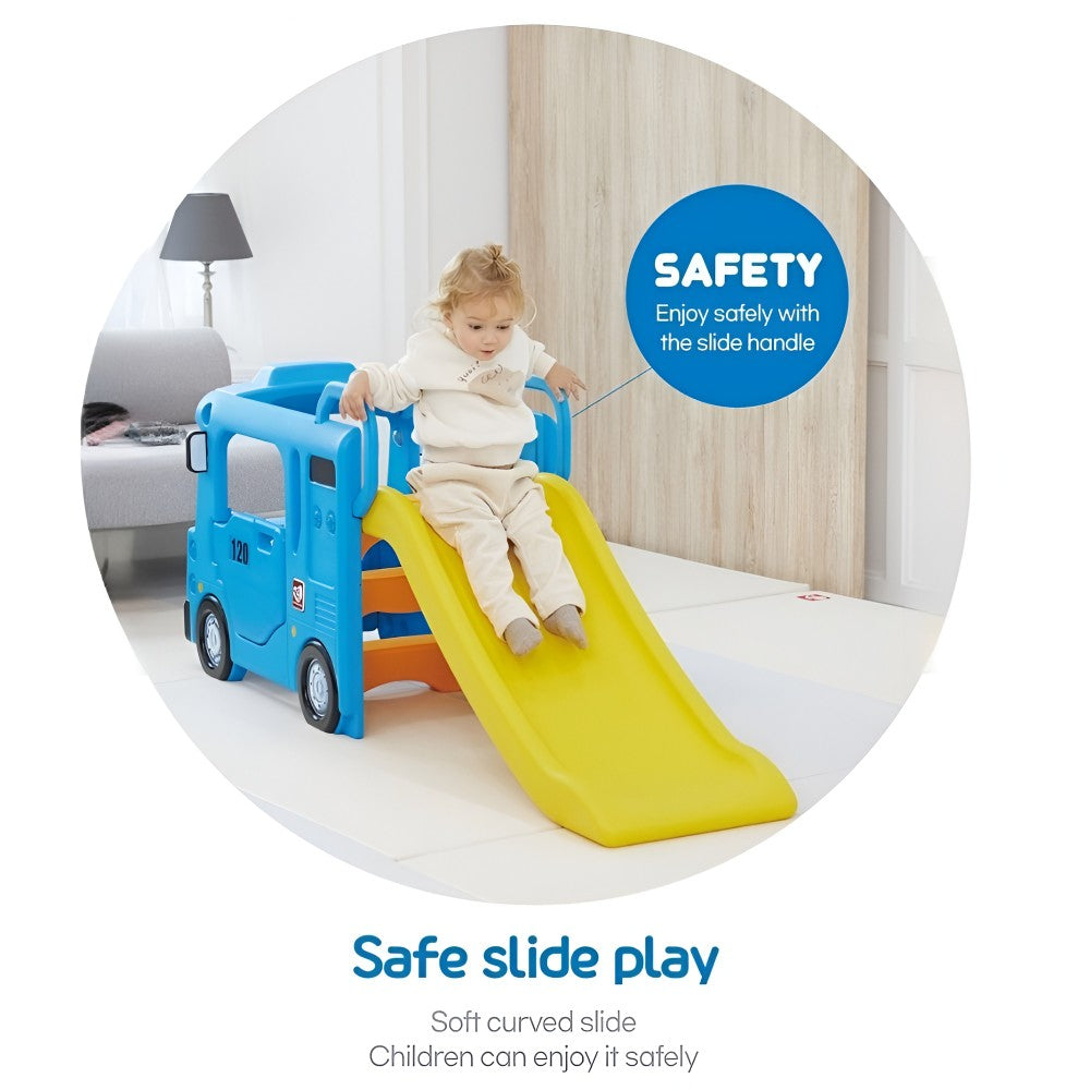 BLUE COMPACT BUS SLIDE by YAYA — kids activity toy for outdoor play and birthday gifts - image 10