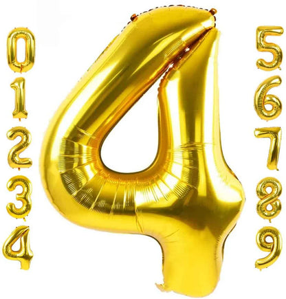 Number 1  Golden Foil Balloon - Helium Quality - 40 inches - 1PC