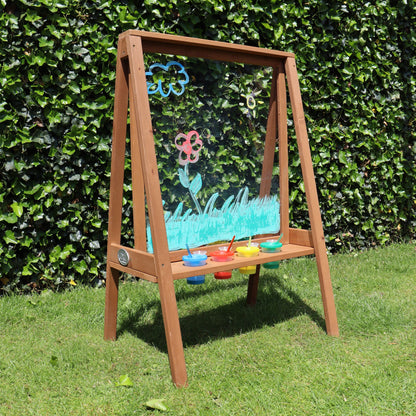 Backyard Discovery Eric Activity Wooden Easel by Backyard Discovery — kids activity toy for outdoor play and birthday gifts - image 8