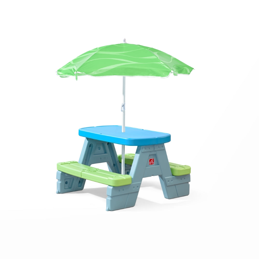 Sun & Shade Picnic Table W/ Umbrella by Step2 — kids activity toy for outdoor play and birthday gifts - image 3