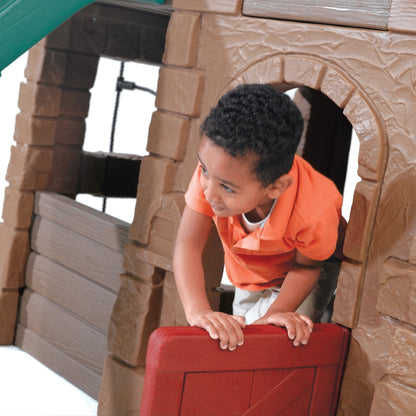 Np Adventure Lodge Play Center W/Glider by Step2 — kids activity toy for outdoor play and birthday gifts - image 6