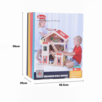 WOODEN DOLL HOUSE - kids toy for playdates, birthdays, and active play - image 4