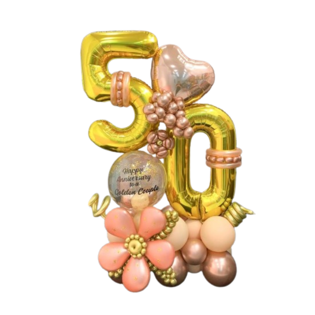 50th Anniversary Balloon Bouquet