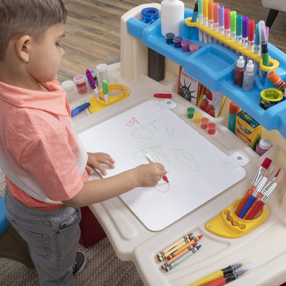 Dx Art Master Activity Desk by Step2 — kids activity toy for outdoor play and birthday gifts - image 8