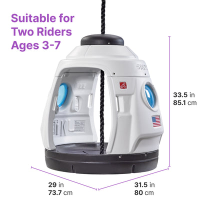 Space Capsule Swing by Step2 — kids activity toy for outdoor play and birthday gifts - image 2