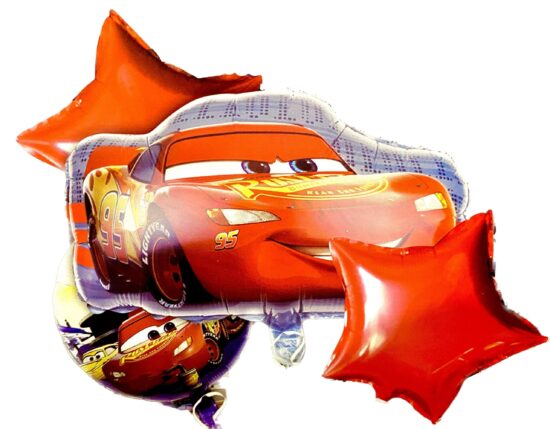 Disney Cars Set Of 5 ( w/ Helium Gas)