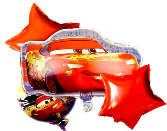 Disney Cars Set Of 5 ( w/ Helium Gas)